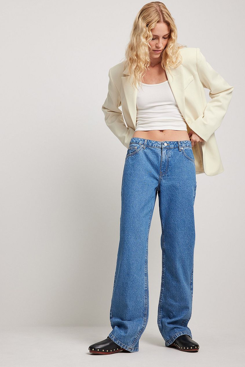 Low Waist Slim Leg Denim For Womens - DENIMS - Jeans - 