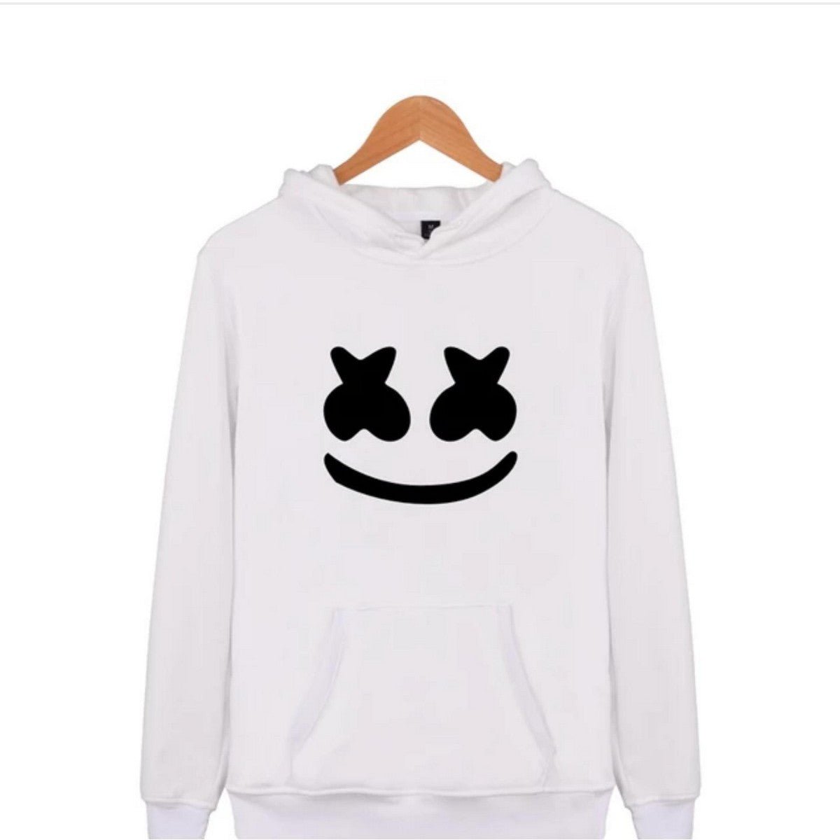 Marhsmallow Printed Pullover Hoodie For Women - DENIMS - Hoodies & Sweatshirts - 