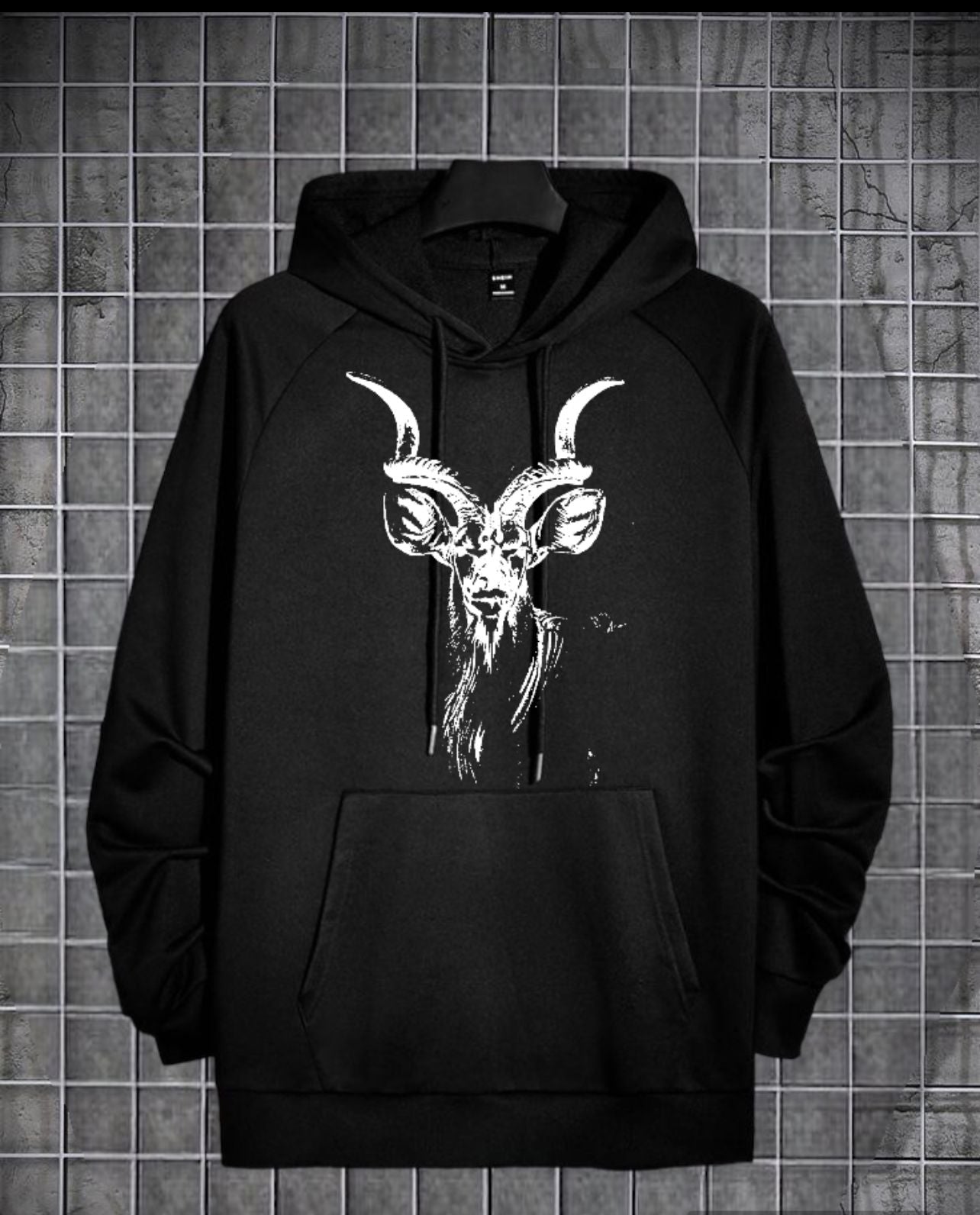 Markhor Printed Fleece Full Sleeves Pull Over Hoodie For Men & Boys - DENIMS - Hoodie & Sweatshirt - 