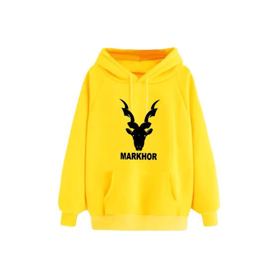 Markhor Printed Fleece Full Sleeves Pull Over Hoodie For Women - DENIMS - Hoodie & Sweatshirt - 