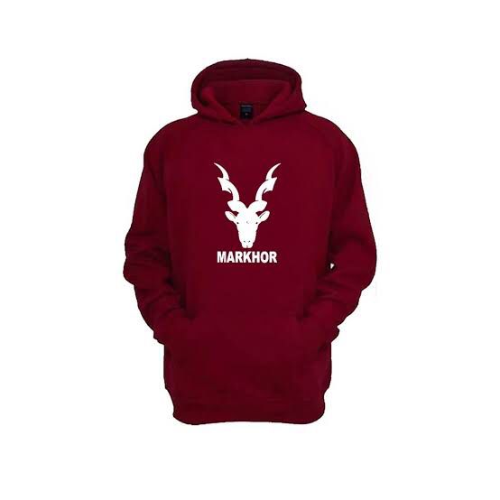 Markhor Printed Fleece Full Sleeves Pull Over Hoodie For Women - DENIMS - Hoodie & Sweatshirt - 