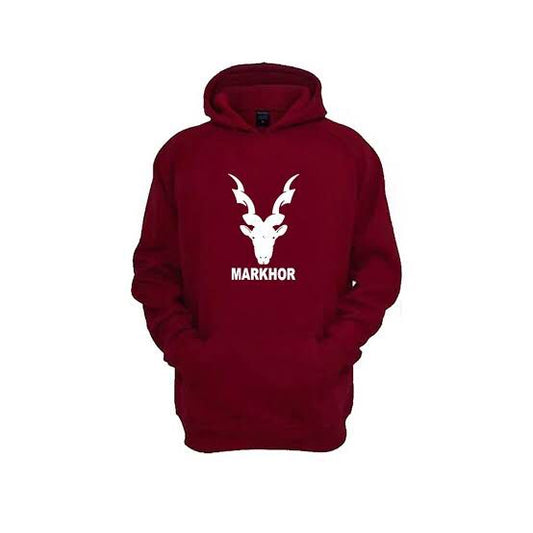 Markhor Printed Fleece Full Sleeves Pull Over Hoodie For Women - DENIMS - Hoodie & Sweatshirt - 