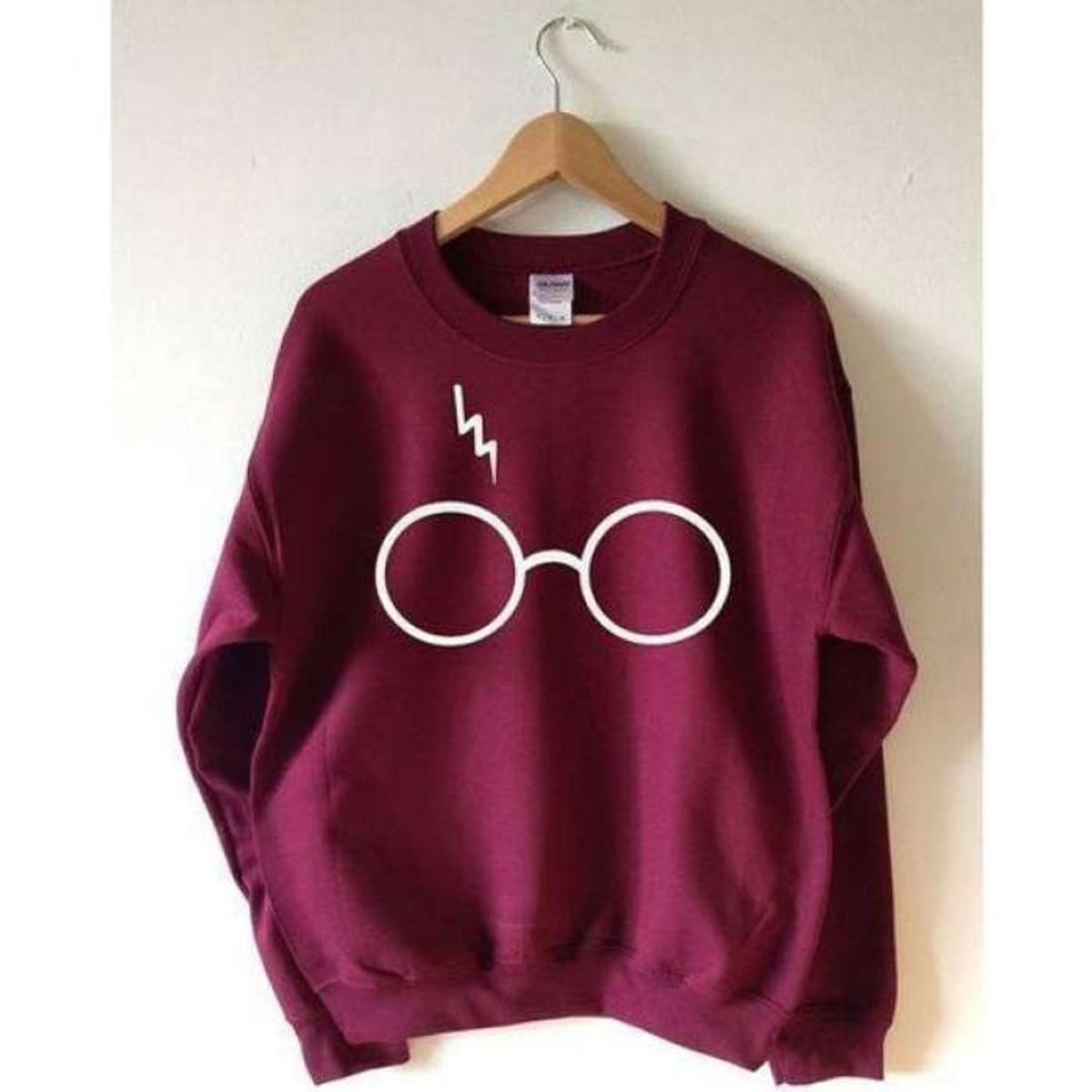 Maroon Harry Potter Printed Sweatshirt For Men - DENIMS - Hoodie & Sweatshirt - 
