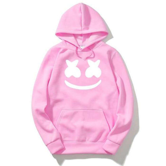 Marshmello 100% Fleece Round necked womens printed Hoodie - DENIMS - Hoodies & Sweatshirts - 