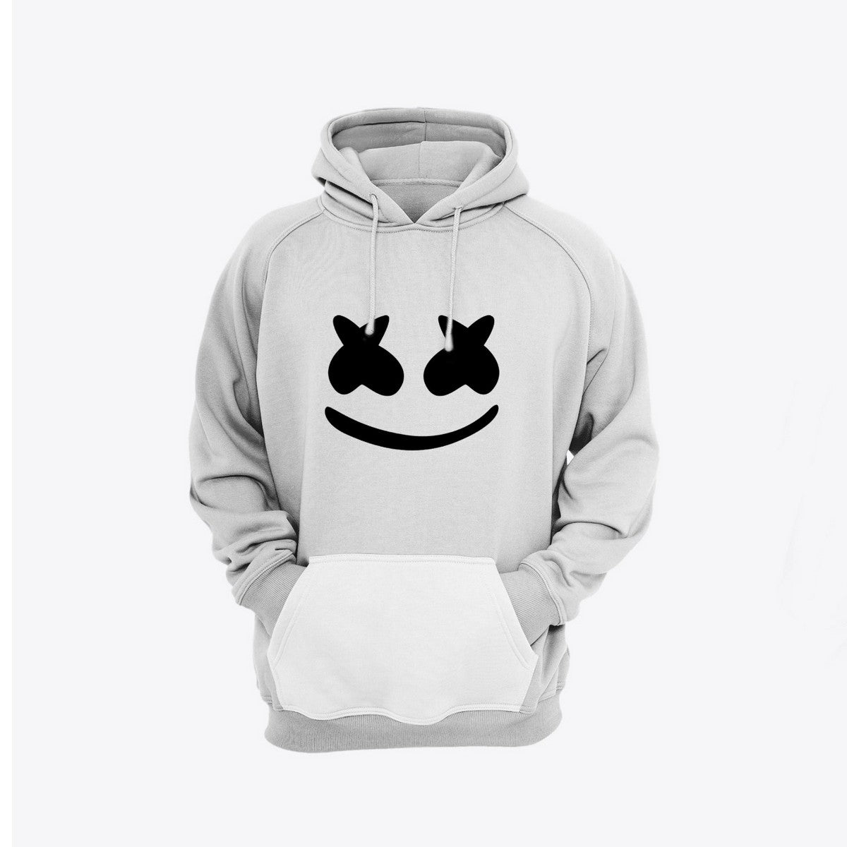 Marshmellow Printed Fleece Full Sleeves Pull Over Hoodie For Men And Women - DENIMS - Hoodies & Sweatshirts - 