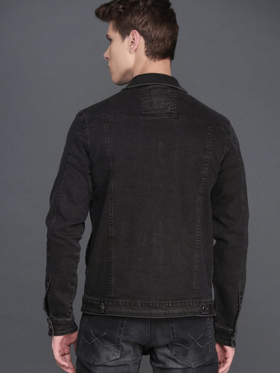 Mens Denim Jacket Black - DENIMS - Denim Jacket - 