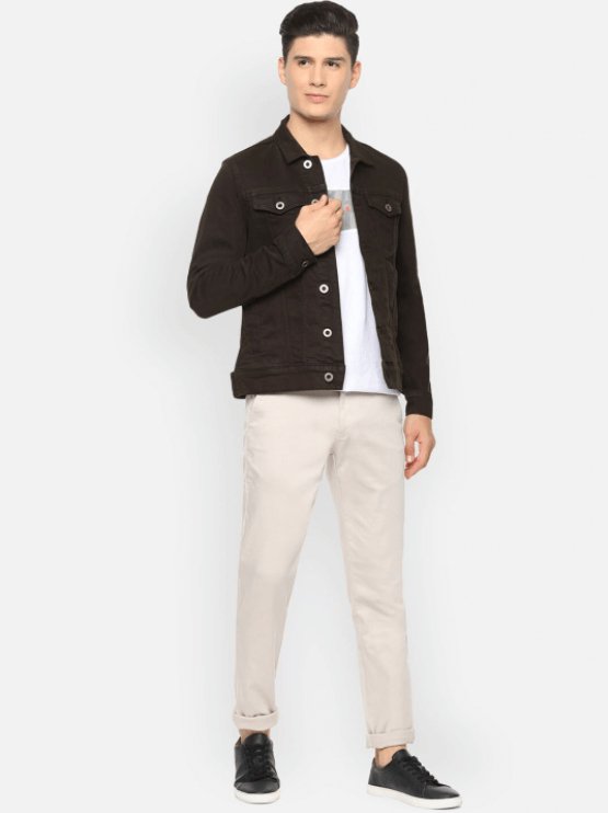 Mens Denim Jacket Black - DENIMS - Denim Jacket - 