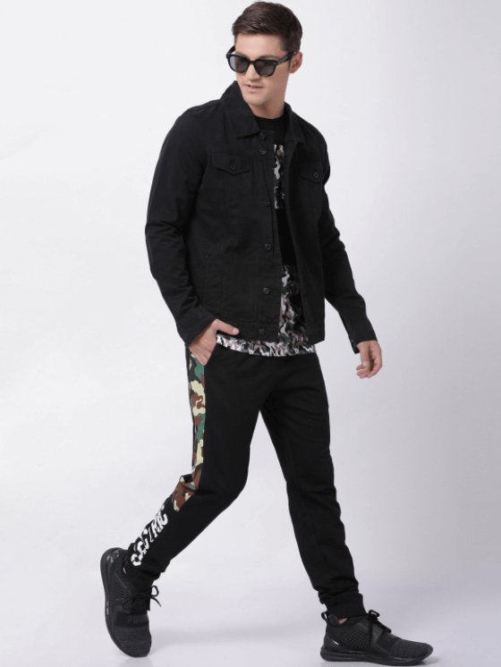 Mens Denim Jacket Black - DENIMS - Denim Jacket - 