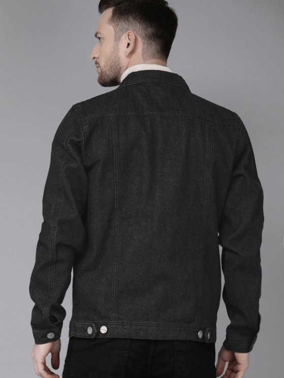 Mens Denim Jacket Black - DENIMS - Denim Jacket - 