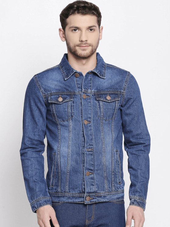 Mens Denim Jacket Blue - DENIMS - Denim Jacket - 