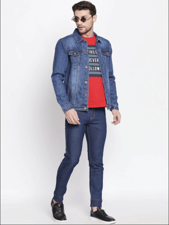 Mens Denim Jacket Blue - DENIMS - Denim Jacket - 