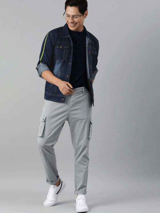 Mens Denim Jacket Dark Blue - DENIMS - Denim Jacket - 