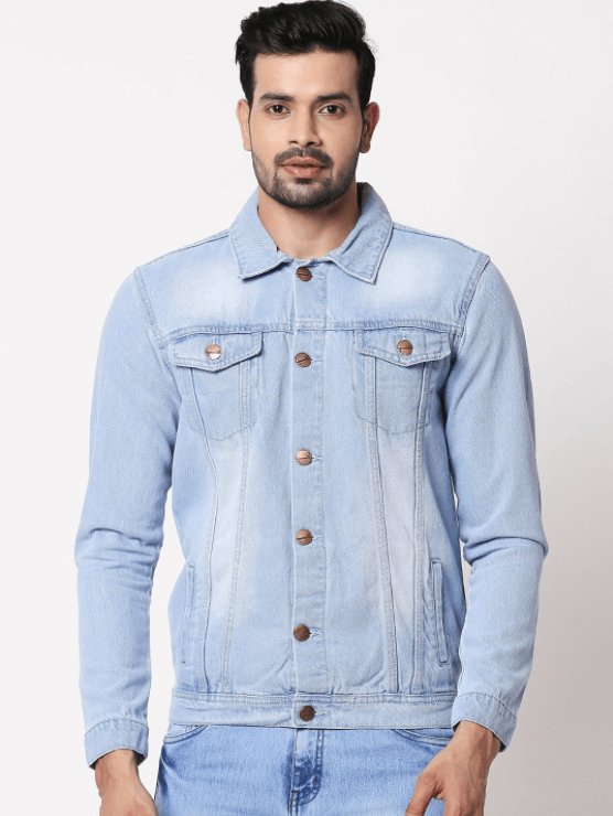 Mens Denim Jacket Light Blue - DENIMS - Denim Jacket - 
