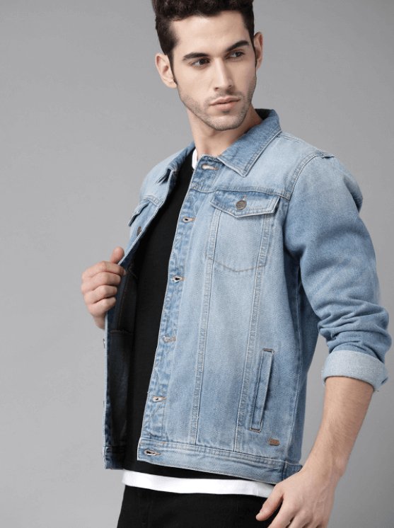 Mens Denim Jacket Light Blue - DENIMS - Denim Jacket - 