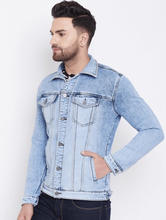 Mens Denim Jacket Light Blue - DENIMS - Denim Jacket - 