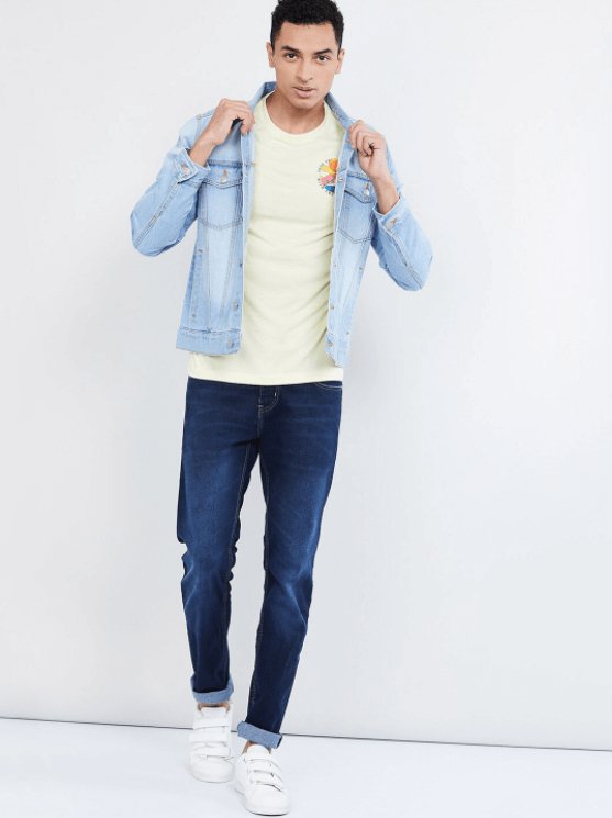 Mens Denim Jacket Light Blue - DENIMS - Denim Jacket - 