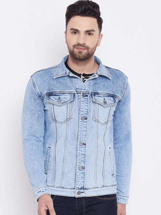 Mens Denim Jacket Light Blue - DENIMS - Denim Jacket - 
