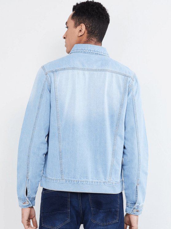 Mens Denim Jacket Light Blue - DENIMS - Denim Jacket - 
