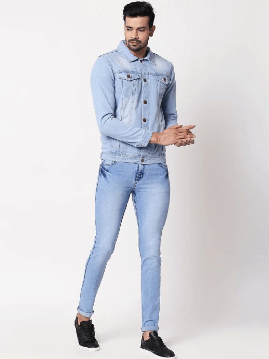 Mens Denim Jacket Light Blue - DENIMS - Denim Jacket - 