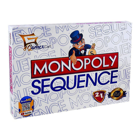 Monopoly And Sequence 2 - In - 1 Board Game - DENIMS - Board Games - 