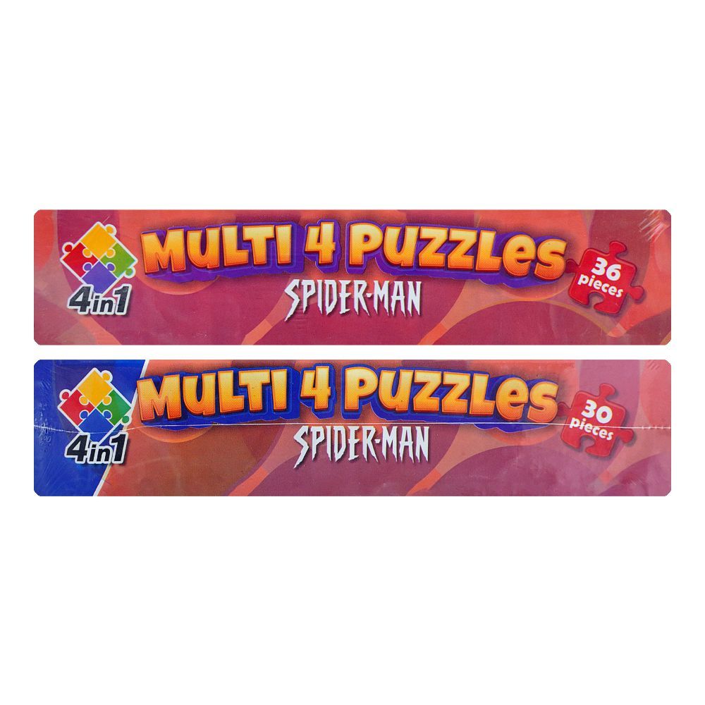 Multi 4 Puzzles 4 - In - 1 Spider - Man - DENIMS - Board Games - 