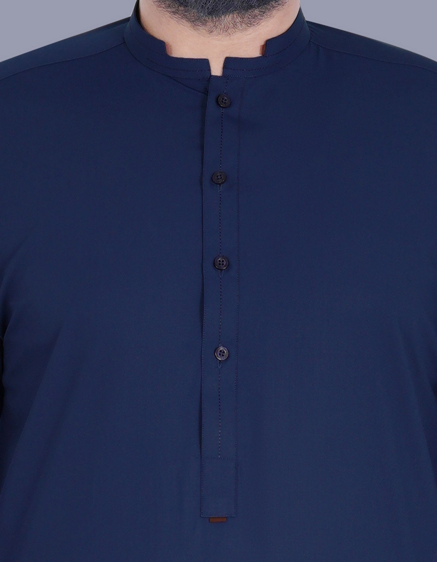 Navy Blue Basic Shalwar Kameez - DENIMS - Shalwar Kameez - 