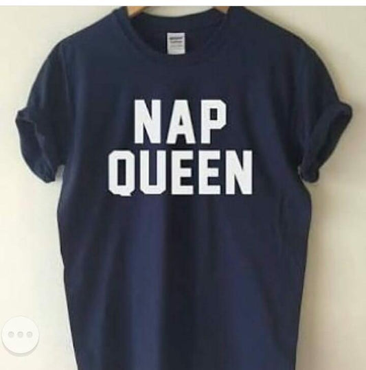 Navy Blue Cotton Printed Tshirt For Women - DENIMS - Tops & T - Shirts - 