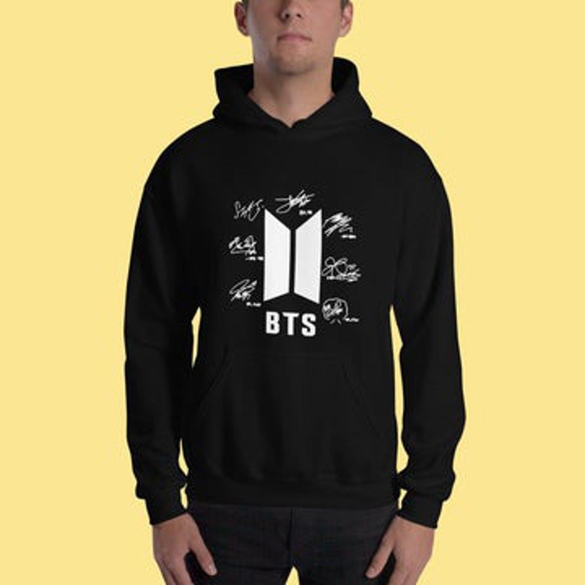 New Winter Collection Fleece BTS Signature Hoodie For Men - DENIMS - Hoodie & Sweatshirt - 
