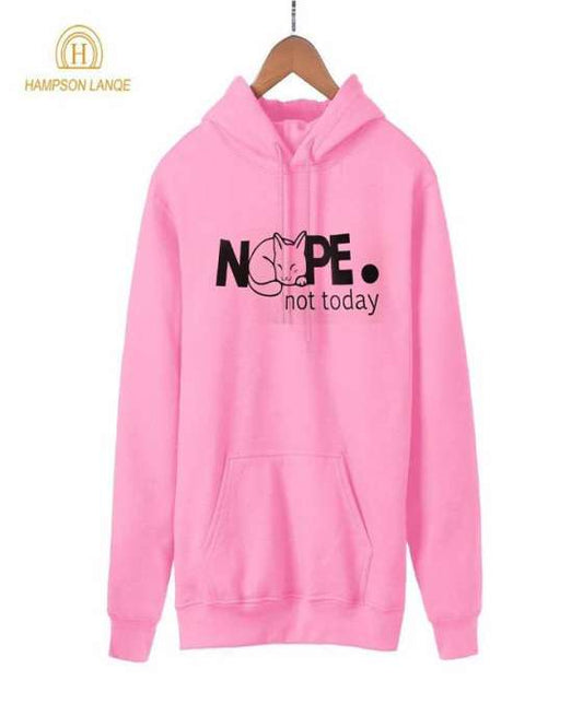 Nope Printed Hoodie For womens - DENIMS - Hoodies & Sweatshirts - 