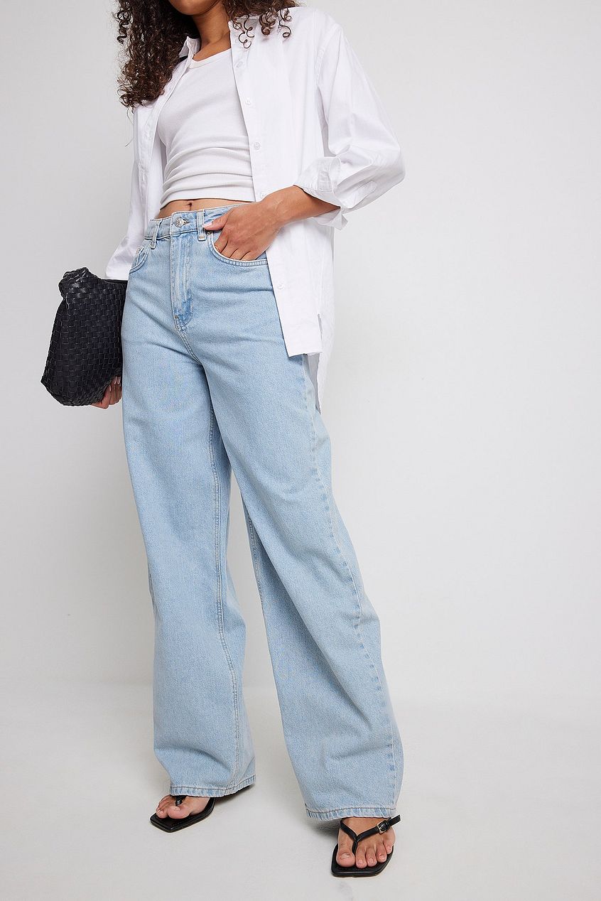 Organic Extra Wide Leg Denim For Womens - DENIMS - Jeans - 