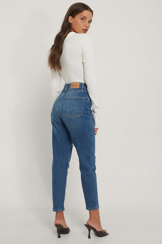 Organic Mom Jeans For Womens - DENIMS - Jeans - 