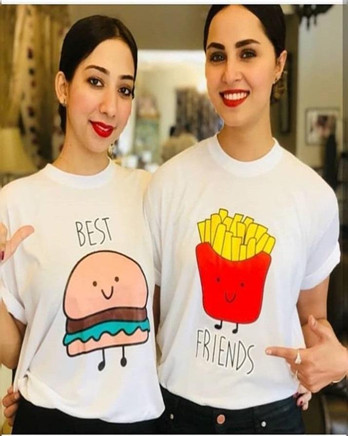 Pack Of 2 - Best Friends Cotton Printed T - Shirts For - DENIMS - Tops & T - Shirts - 
