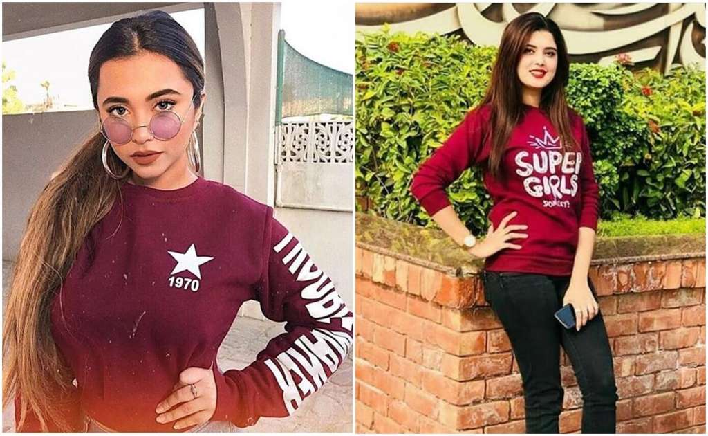Pack of 2 Maroon Trouble Maker and Maroon Super Dont Cry Printed Sweatshirts For Womens - DENIMS - Hoodies & Sweatshirts - 