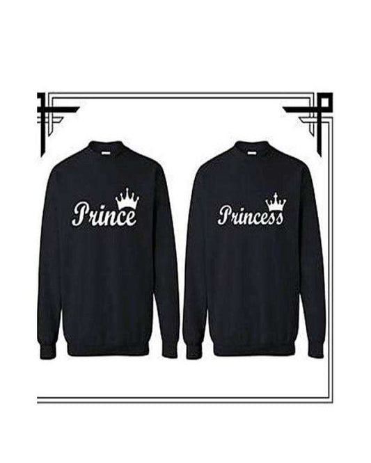 Pack Of 2 Prince Princess Sweat Shirt For Both - DENIMS - Hoodies & Sweatshirts - 