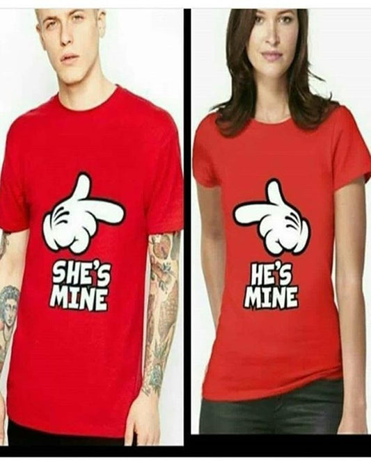 Pack Of 2 - Red Cotton Printed TShirt For Women - DENIMS - Tops & T - Shirts - 