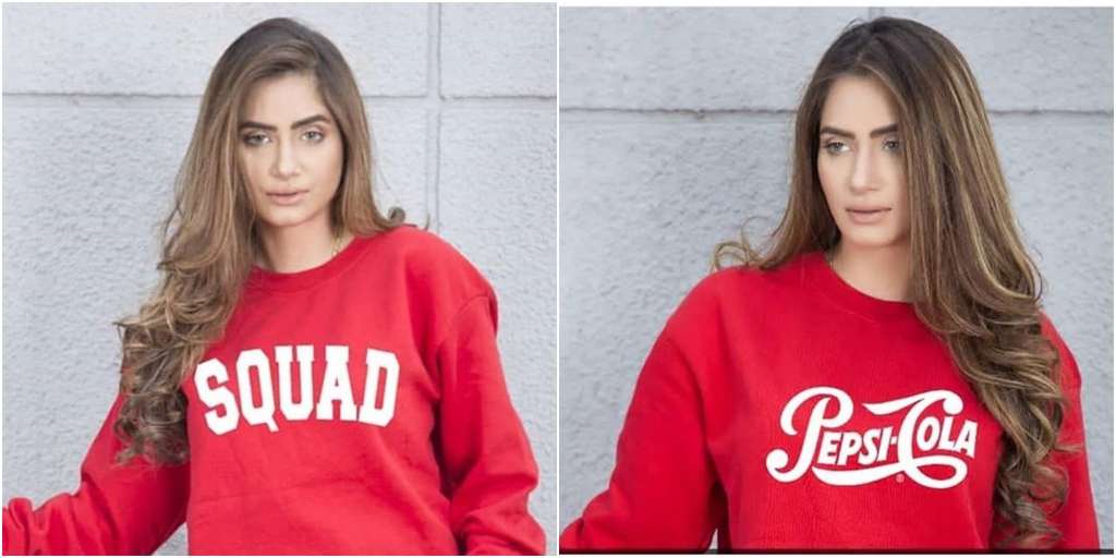 Pack of 2 Red Squad and Red Pepsi Colo Printed Sweatshirts For Women - DENIMS - Hoodies & Sweatshirts - 