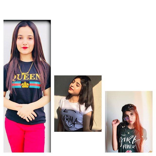 Pack of 3 - Black Queen NewWhite Karma and Black Girl Power Printed T - Shirt - DENIMS - Tops & T - Shirts - 