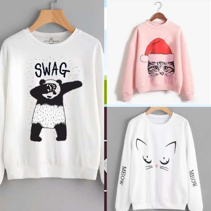 Pack of 3 Womens Sweatshirt WB - DENIMS - Hoodies & Sweatshirts - 