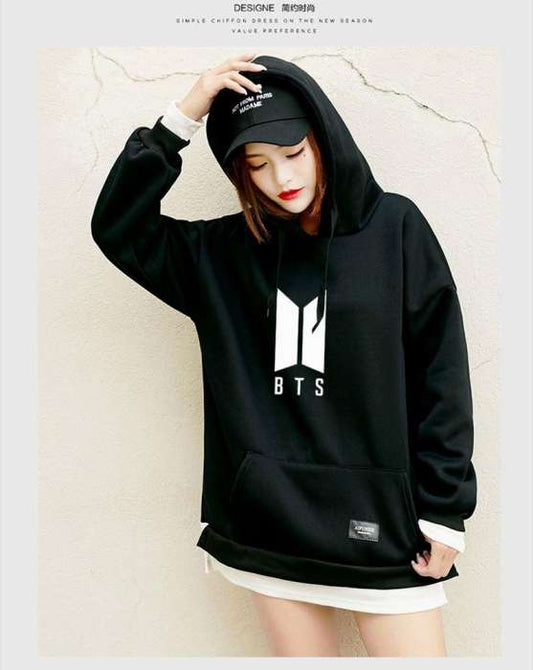 Penti BTS Hoodie Bangtan Spring Hooded Sweatshirt Hip Hop Patchwork Hoodies With Pocket 451 - DENIMS - Hoodies & Sweatshirts - 