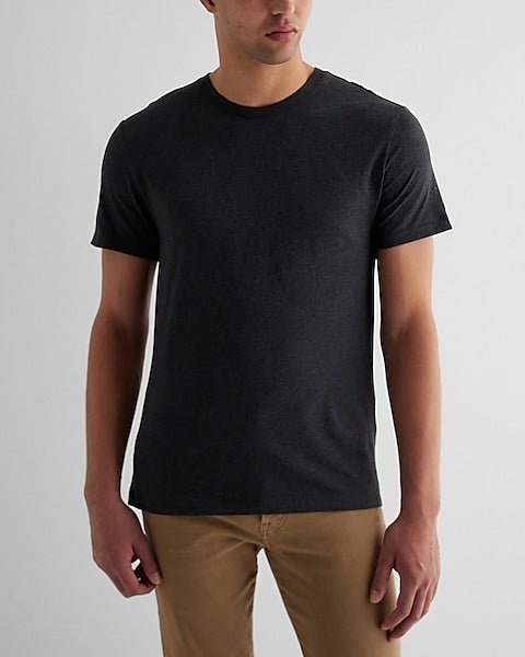 Perfect Cotton Crew Neck T - Shirt Charcoal - DENIMS - T - Shirts & Polos - 
