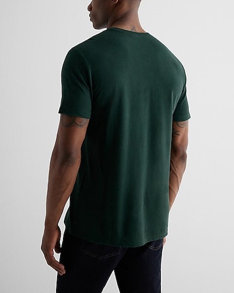 Perfect Cotton Crew Neck T - Shirt Dark Green - DENIMS - T - Shirts & Polos - 