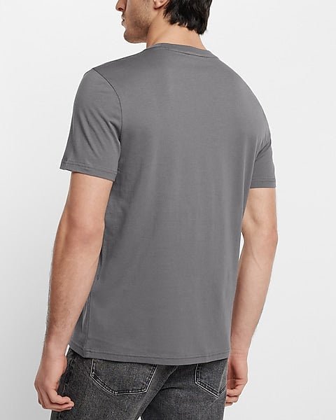 Perfect Cotton Crew Neck T - Shirt Grey - DENIMS - T - Shirts & Polos - 