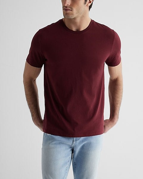 Perfect Cotton Crew Neck T - Shirt Maroon - DENIMS - T - Shirts & Polos - 