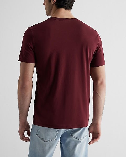 Perfect Cotton Crew Neck T - Shirt Maroon - DENIMS - T - Shirts & Polos - 