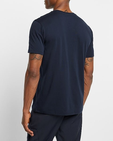 Perfect Cotton Crew Neck T - Shirt Navy Blue - DENIMS - T - Shirts & Polos - 