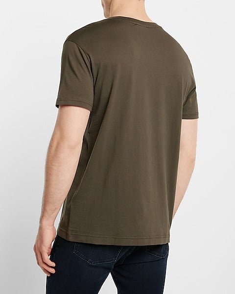 Perfect Cotton Crew Neck T - Shirt Olive - DENIMS - T - Shirts & Polos - 