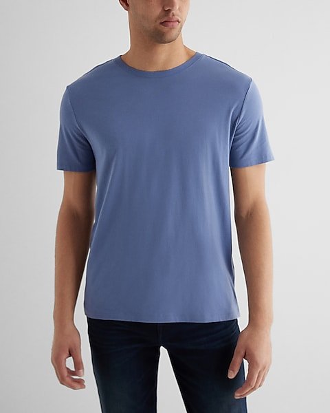 Perfect Cotton Crew Neck T - Shirt Royal Blue - DENIMS - T - Shirts & Polos - 