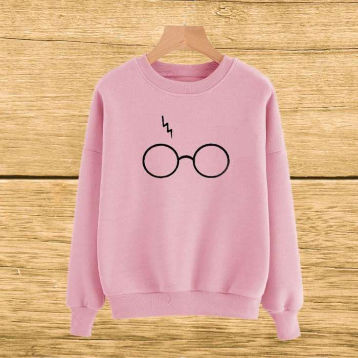 Pink Glases sweat shirt For and Women 115 - DENIMS - Hoodies & Sweatshirts - 