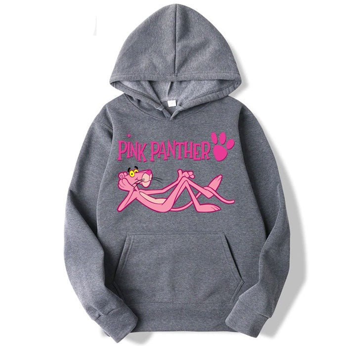 Pink Panther Fleece Full Sleeves Pull Over Hoodie For Women - DENIMS - Hoodies & Sweatshirts - 