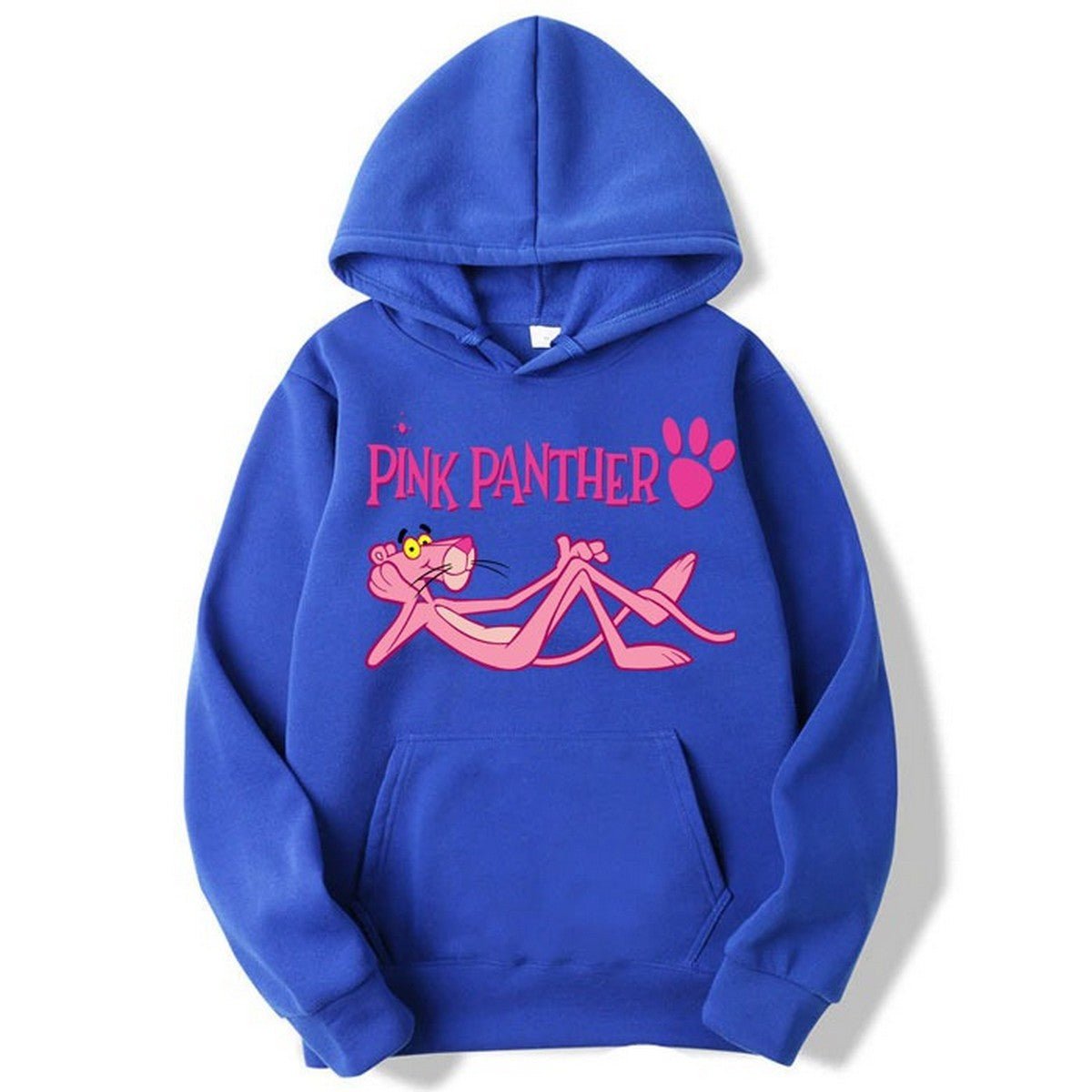 Pink Panther Fleece Full Sleeves Pull Over Hoodie For Women - DENIMS - Hoodies & Sweatshirts - 